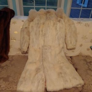 Full length Rabbit Fur Coat